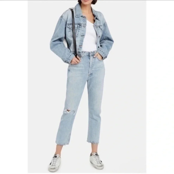 Agolde Denim - AGOLDE Riley High Rise Organic Cotton Jeans Size B777